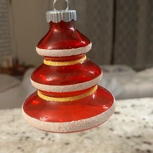 Vintage Christopher Radko Shiny and Brite mouth blown glass ornament